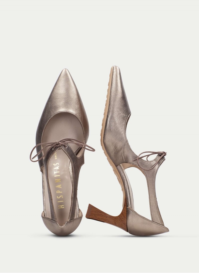Giorgia HV264802 Heeled Shoes - Metal Taupe Giorgia HV264802 Heeled Shoes - Metal Taupe