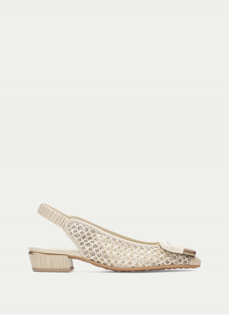 Azucena RHV264658 Slingbacks - White Azucena RHV264658 Slingbacks - White