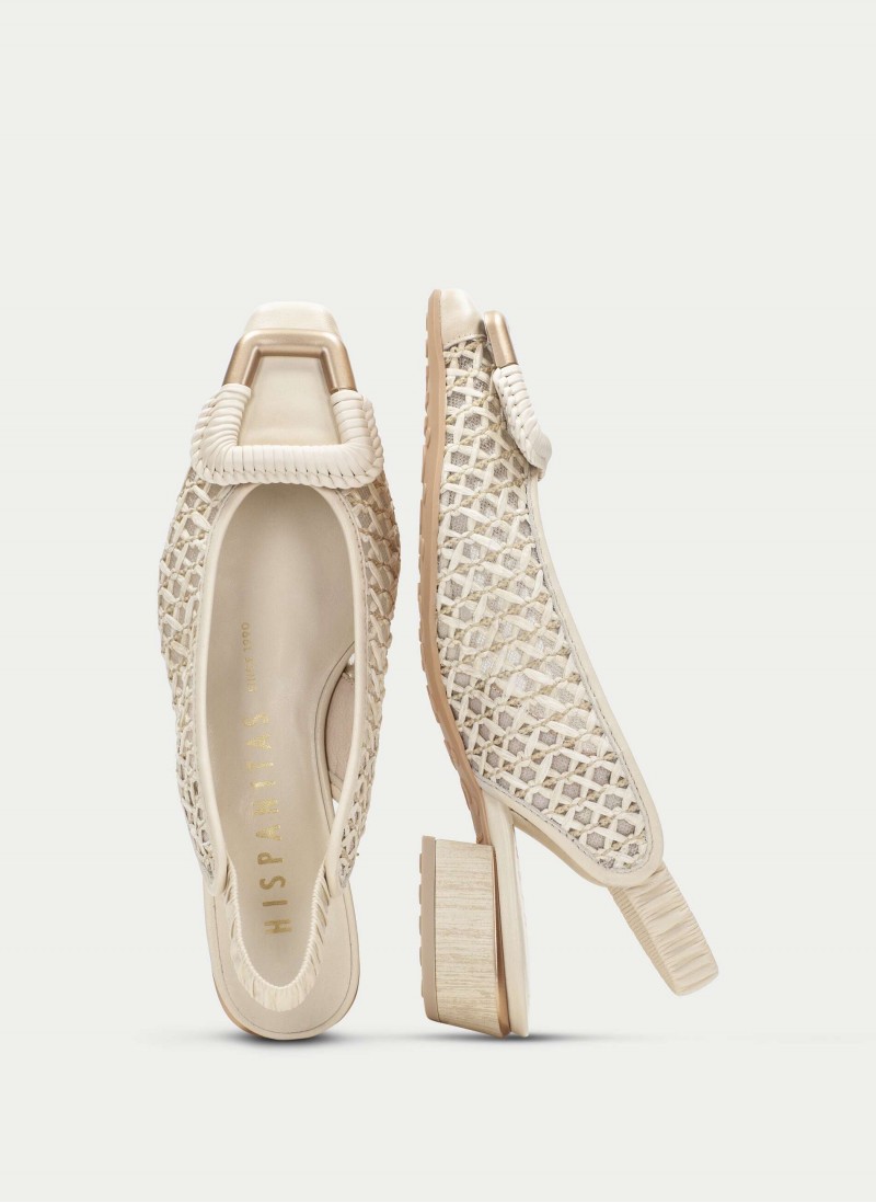 Azucena RHV264658 Slingbacks - White Azucena RHV264658 Slingbacks - White