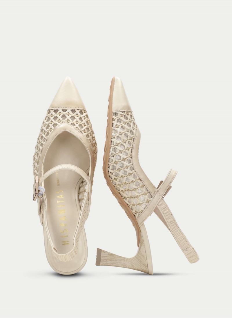 Giorgia RHV264671 Slingbacks - Cream