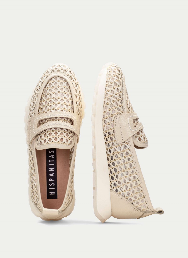 Oregon RHV264856 Sport Moccasins - Cream