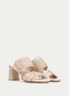 Orquidea RHV264747 Heeled Mules - Cream