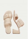 Orquidea RHV264747 Heeled Mules - Cream
