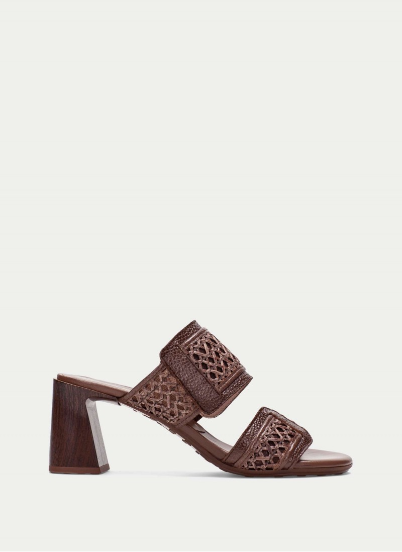 Orquidea RHV264747 Heeled Mules - Avellana Orquidea RHV264747 Heeled Mules - Avellana
