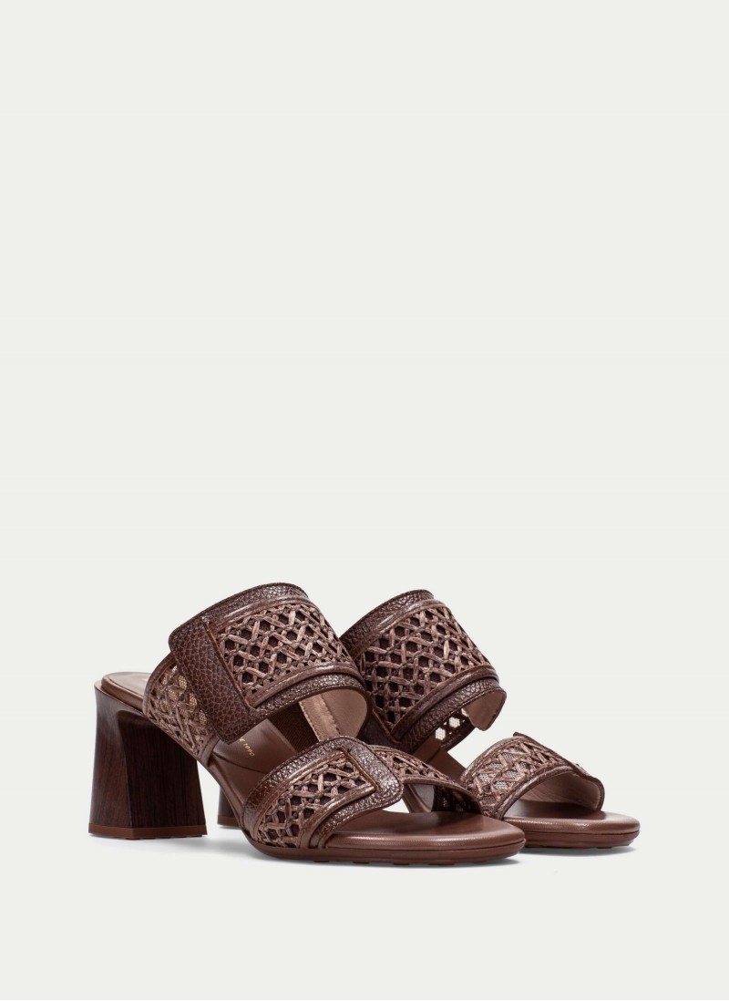 Orquidea RHV264747 Heeled Mules - Avellana Orquidea RHV264747 Heeled Mules - Avellana