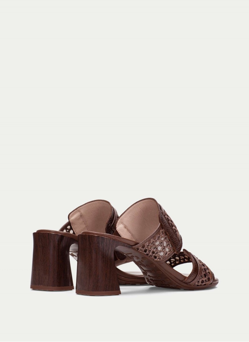 Orquidea RHV264747 Heeled Mules - Avellana Orquidea RHV264747 Heeled Mules - Avellana