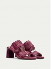 Orquidea RHV264747 Heeled Mules - Cherry Orquidea RHV264747 Heeled Mules - Cherry