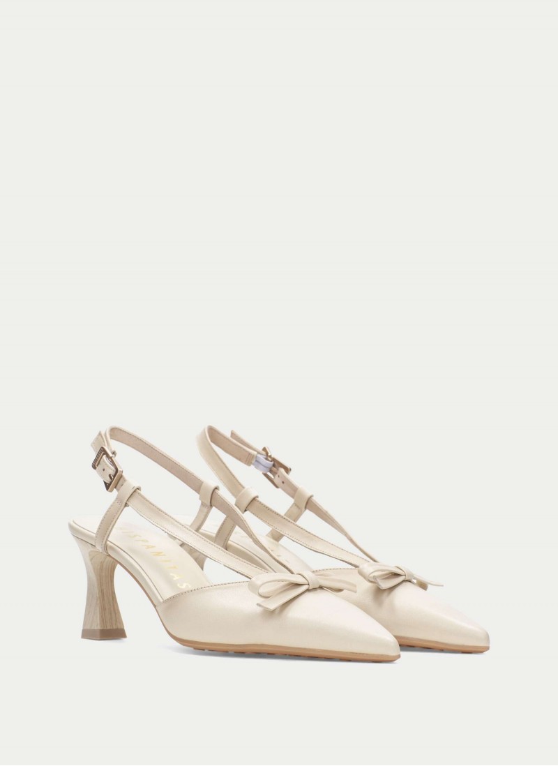 Giorgia HV264678 Heeled Slingbacks - Cream