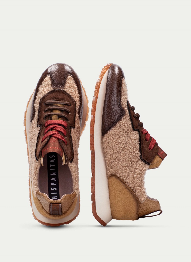 Kansas HI254209 Sneakers - Teddy Hazelnut Biscuit